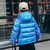 童装儿童羽绒服男女童冬季轻薄连帽外套中大童2021新款洋气上衣潮   BJ106(130cm 10)第5张高清大图
