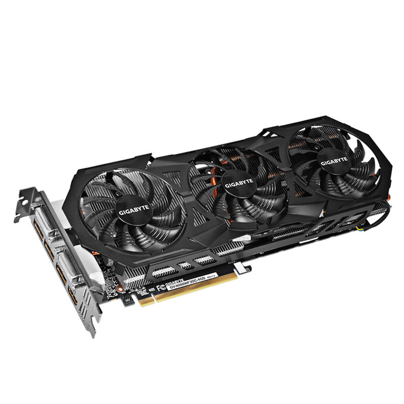 技嘉(gigabyte)gv-n980wf3oc-4gd gtx980 1178mhz-1279mhz/7010mhz