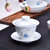 豪峰 功夫茶具套装家用简约 现代茶具大茶壶茶海茶杯茶具礼盒(六度小和尚白瓷茶具)第4张高清大图