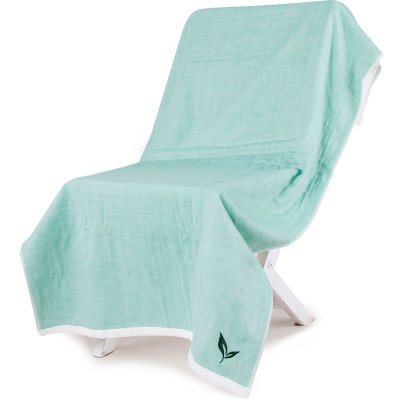 三利 纯棉AB版纱布系列 植物香味 方巾毛巾浴巾组合 三件套礼盒装(茶香-杜若色)