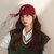升级版韩版字母P棒球帽女生软顶运动帽子脏橘色显白百搭鸭舌帽男(咖啡色 均码(55-61cm)可调节)第5张高清大图