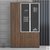 巢湖新雅 XY-A016 办公家具现代简约组合书柜木质文件柜（多色可选）(多色可选 铝合金左三门)第5张高清大图