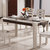 大理石餐桌椅组合现代简约实木餐台套装长方形饭桌子方桌整装(一桌4椅)第3张高清大图