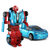 星辉rastar RS战警手动变形机器人1:64儿童玩具合金模型汽车人(66220蓝色)第4张高清大图