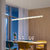 北欧灯具现代简约马卡龙客厅吊灯创意个性餐厅 吧台客厅灯简约现代大气（LM059）(哑黑 单色白光 90*100cm)第2张高清大图