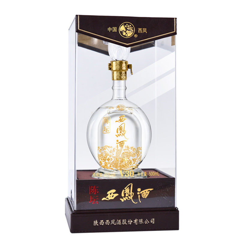 西凤酒陈坛v3045度500ml单瓶凤香型白酒一支