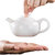 凯斯唯嘉 德化白瓷茶壶陶瓷泡茶壶手工茶器家用玉瓷功夫茶具如意壶套装 曾如意壶/ 图片第3张高清大图