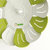 普润 客厅创意现代欧式可伸缩水果盘果盆雀尼尔塑料干果盘零食盒沥水架(绿色)第3张高清大图