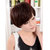 美元素假发 女 时尚气质真人发短发型假发套mr049(n2手织顶心自然黑)第3张高清大图