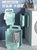 卫生间置物架厕所壁挂免打孔各种神器洗衣机浴室收纳用品大全家用(小号（灰白+蓝色）)第4张高清大图