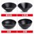 密胺黑色面碗商用仿瓷塑料日式拉面碗斗笠螺蛳粉麻辣烫面馆专用碗(1005L（5英寸螺纹碗）)第3张高清大图