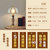 欧菲玛丽 装饰台灯卧室床头客厅美式奢华大全铜LED灯具(暖光光源 A款35*62CM)第4张高清大图
