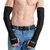 费凯丹 时尚户外防晒袖套 男女夏季护臂防紫外线半指手套(黑色)第5张高清大图