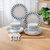 欧式陶瓷餐具碗盘套装家用创意日式碗碟中式青花套装微波炉饭碗盘(英伦玫瑰7英寸盘子10个 默认版本)第3张高清大图
