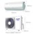 奥克斯（AUX）空调挂机1匹1.5匹变频一级能效卧室客厅壁挂式冷暖空调节能静音智能自动水洗APP控制(白色 1.5匹适用（17-24平）)第6张高清大图