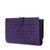 Bottega Veneta(宝缇嘉) 紫色皮质中长款按扣钱夹第2张高清大图