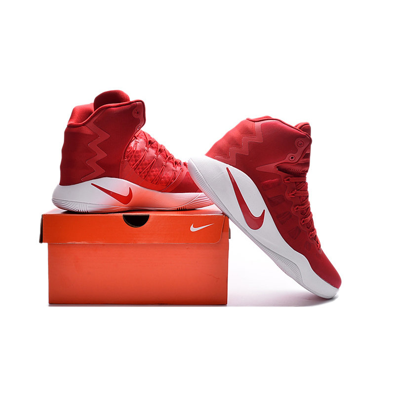 nike hyperdunk 2016 耐克篮球鞋男鞋高帮缓震zoom气垫(红色 41)