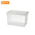 钢米 25L白盖透明 41.5*29.5*25cm 整理收纳箱（计价单位：个）白盖透明第2张高清大图