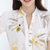VEGININA 韩版修身短袖女雪纺衬衫 9483(黑色 XXL)第4张高清大图