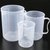 俊采云JYZZQ95透明量杯 带刻度杯 塑料计量杯 测量杯容量杯 塑料量杯 500ML（单位：个）(白色 JYZZQ95)第2张高清大图