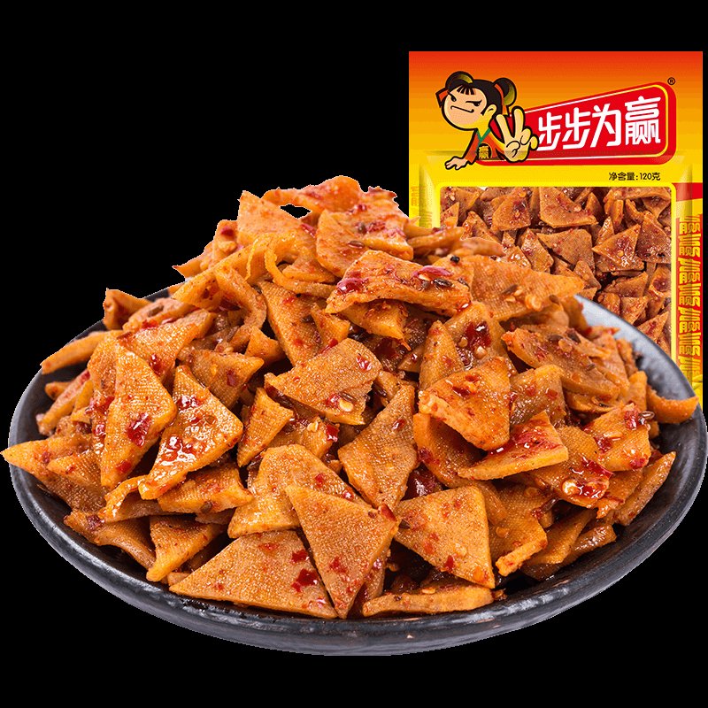 满减步步为赢120g卤制块干香辣豆干零食辣条麻辣小吃零食