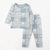 Petitkami2021秋冬婴童海洋彩拔信封领长袖长裤套装(110 灰色印花)第4张高清大图