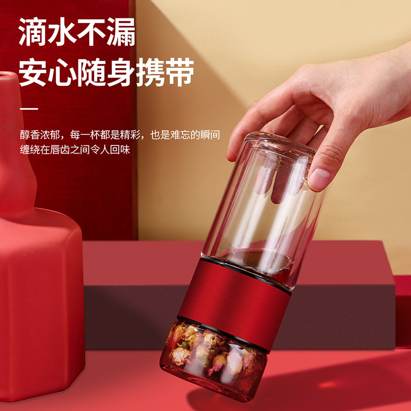 犇犇benben玻璃杯茶水分离bb300450450ml