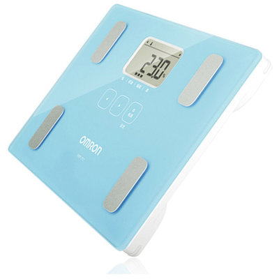 欧姆龙体重身体脂肪测量器HBF-212-B湖蓝