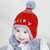 牛奶朋友 冬季宝宝护耳毛线帽纯色儿童防寒套头帽婴儿毛线帽(蓝色（单帽）)第4张高清大图