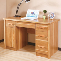 电脑桌 台式家用办公桌子 现代简约原木色书桌 写字桌(120*60宽*75)
