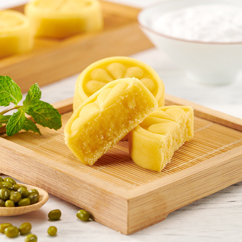 五芳斋原味绿豆糕4只装100g点心糕点礼盒下午茶零食小吃点心绿豆饼