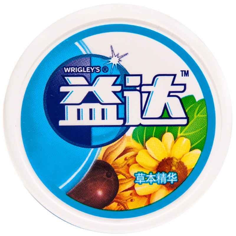 益达木糖醇无糖口香糖草本精华约40粒56g单瓶装新旧包装随机发