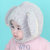 milky friends婴儿帽子3-6-12个月冬季男女宝宝套头帽秋冬新生儿帽子胎帽潮(灰色 均码（46-50CM）)第3张高清大图