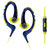 铁三角(audio-technica) ATH-SPORT1iS 耳挂式耳机 运动防水 佩戴舒适 海军蓝/黄色第2张高清大图