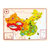 Hape拼图中国地理拼图塑料E8393 德国儿童拼图玩具早教启蒙益智玩具3岁+第2张高清大图