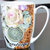 (国美自营)金禹瑞美（REMEC）黄色双玫瑰月光系列唐山骨瓷水杯茶杯第2张高清大图