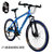 耐嘛山地车自行车男女款zxc禧玛诺双碟刹铝合金您的悍血宝马(蓝色 高碳钢标配)第4张高清大图