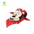 迪士尼宝宝三角巾  儿童头巾 婴儿口水巾/围嘴/围兜(大红笑脸 60*30cm)第2张高清大图