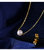 中国黄金珍尚银系列不规则天然淡水珍珠<倾意>路路通项链 小蛮腰项链锁骨链第3张高清大图
