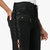 UNRAVEL PROJECT女士黑色牛仔绑带裤WYB012-F18111012-101025黑 时尚百搭第5张高清大图