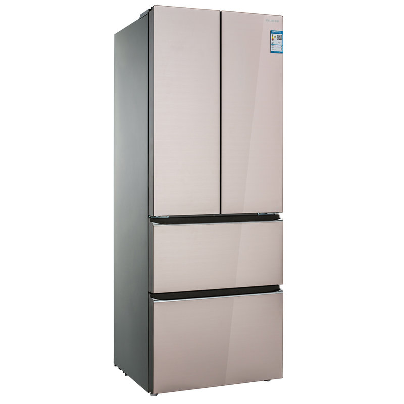 美菱(meiling) bcd-362wpb 362升 法式多门 冰箱 风冷 无霜 雅绸粉