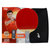 红双喜六星乒乓球拍直拍双面反胶附10只乒乓球+拍套R6006 国美超市甄选第8张高清大图