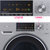 Panasonic/松下 8公斤 新品上市变频静音薄型机身深层洗净衣物 节能静音滚筒洗衣机 银色 XQG80-E8S2T(银色 松下)第4张高清大图