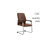 望宝雅百利会议椅YW-DA001钢架椅西皮椅(广东橡木无扶手办公椅 办公椅)第4张高清大图