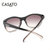 卡莎度(CASATO) 女款偏光太阳镜时尚个性大框潮 防紫外线太阳镜 墨镜120031(黑色不偏光)第4张高清大图