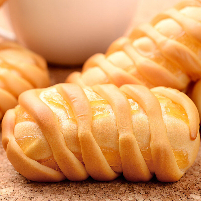 盼盼小卷包凤梨味200g (8枚)早餐面包糕点零食点心【图片 价格 品牌 