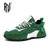 PNJ时尚经典男鞋休闲运动鞋子高帮板鞋系带厚底PNJY21625(绿色 36)第4张高清大图