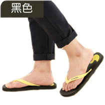 拖鞋 夏季情侣款人字拖鞋A699韩版女士浴室防滑夹脚凉拖鞋lq382(黑色 36)