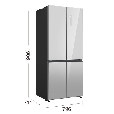 松下（Panasonic）498L十字多开冰箱 大容量玻璃面板家用电冰箱