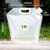 加加林户外野营手折叠水桶JX08 PE食品级便携塑料水袋  白色蓝色随机5L第2张高清大图